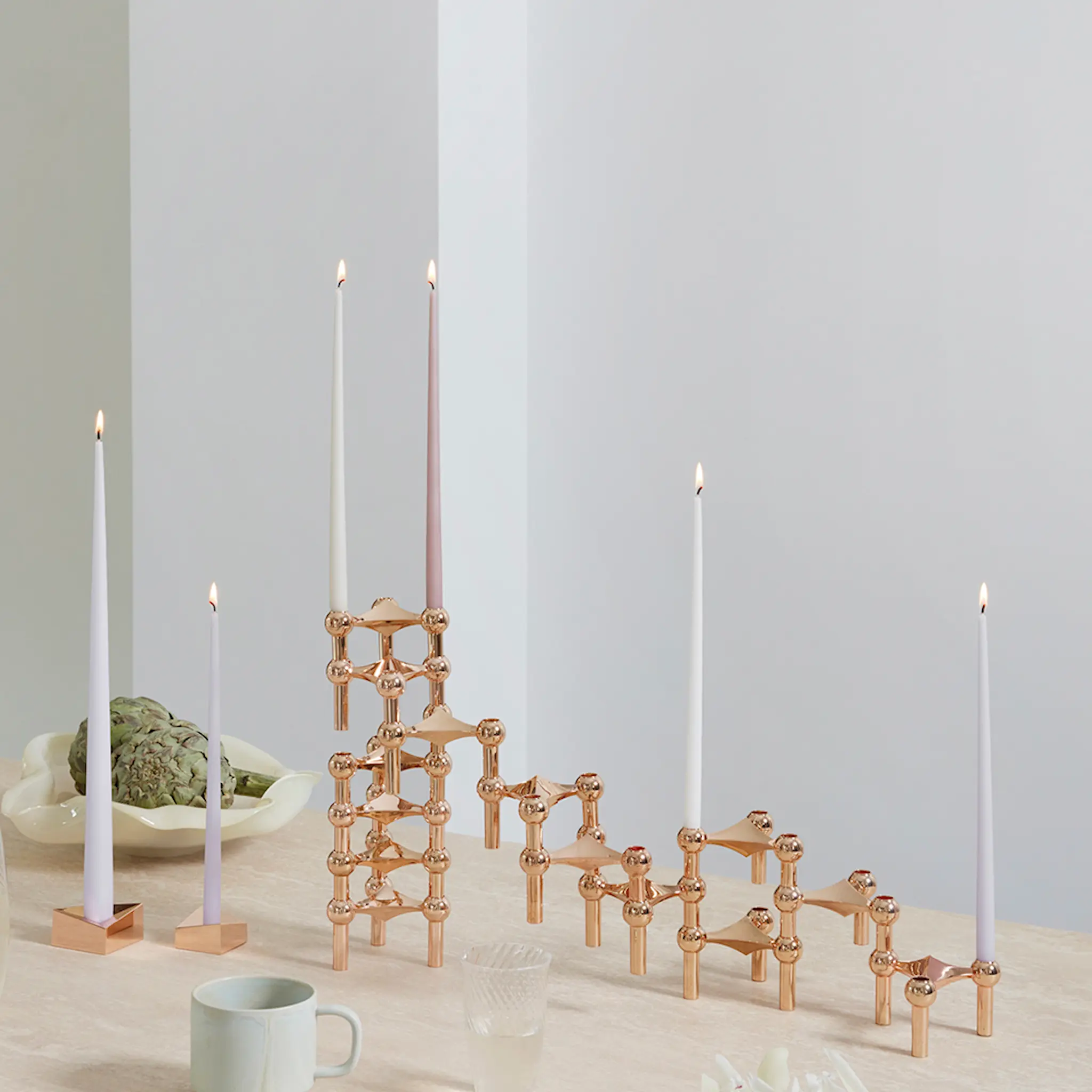 Stoff Nagel Stoff Nagel Kynttilänjalka Ruusukulta