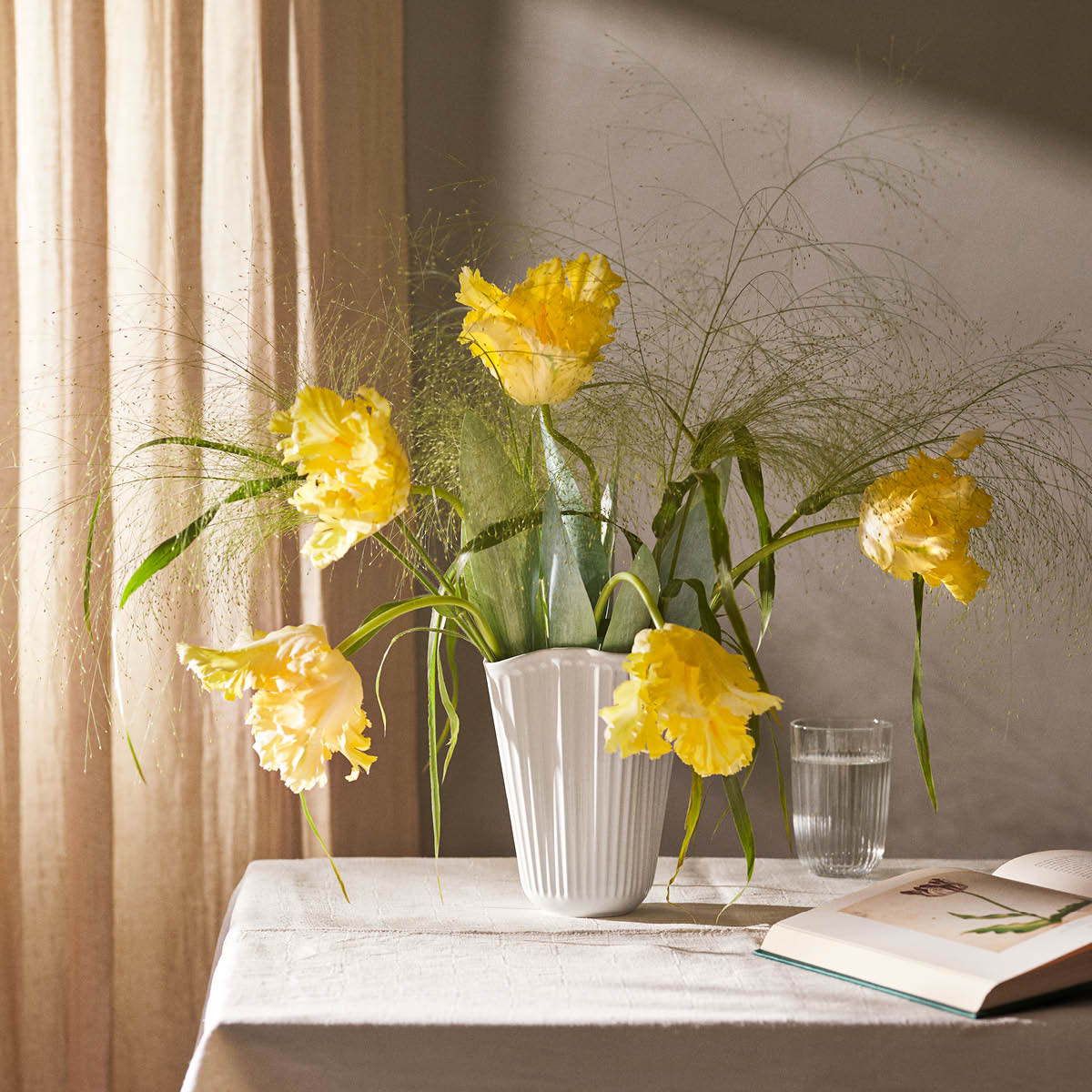 Kähler Hammershøi unfold vase 20,5 cm hvit