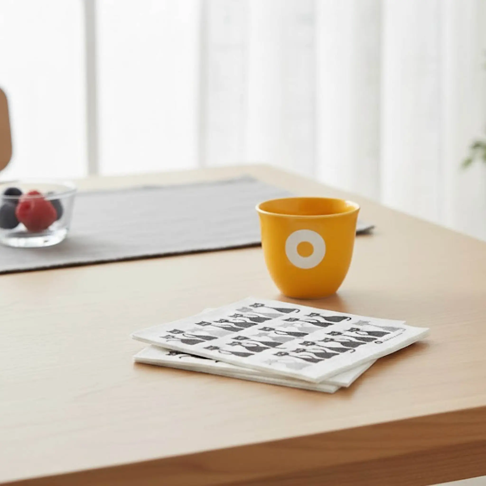 Rotor Design Selma servetter 33x33 cm 2x20-pack vit/svart