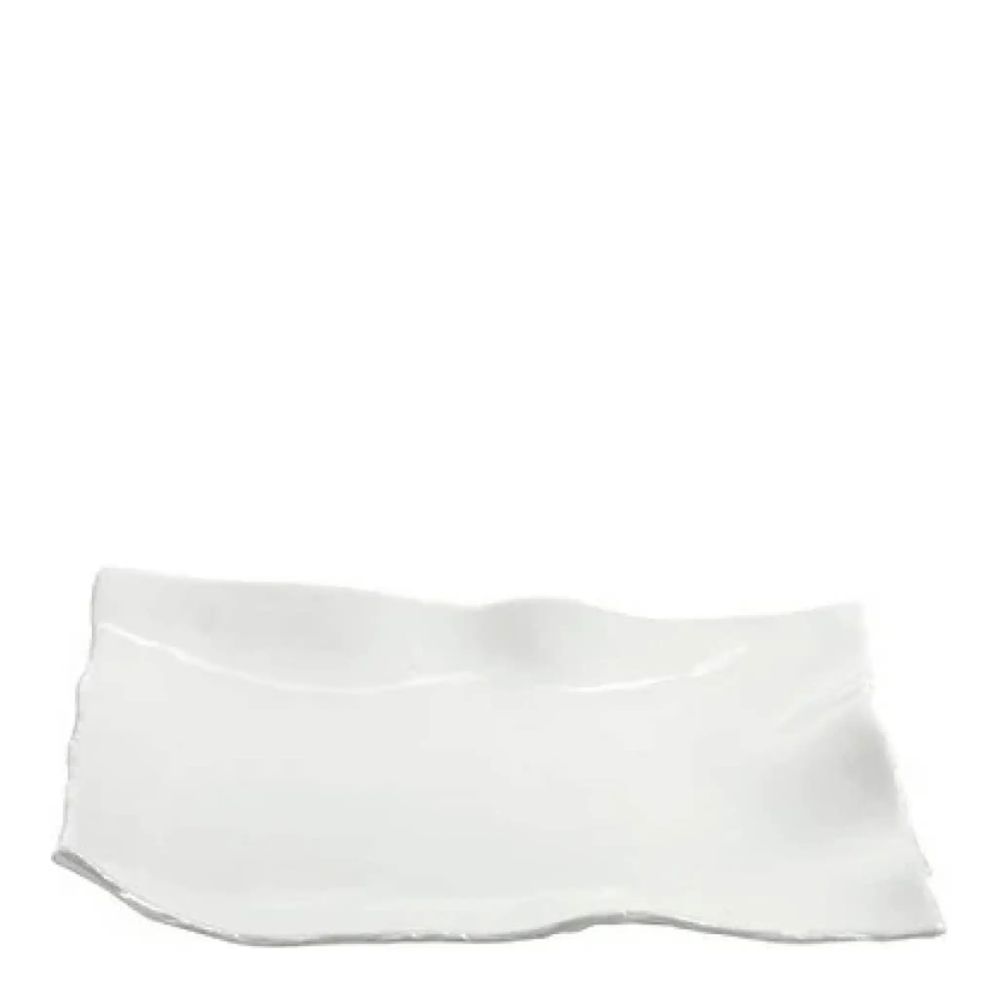 Serax Perfect Imperfection Earth kvadratisk tallrik M 17,5x17,5 cm vit