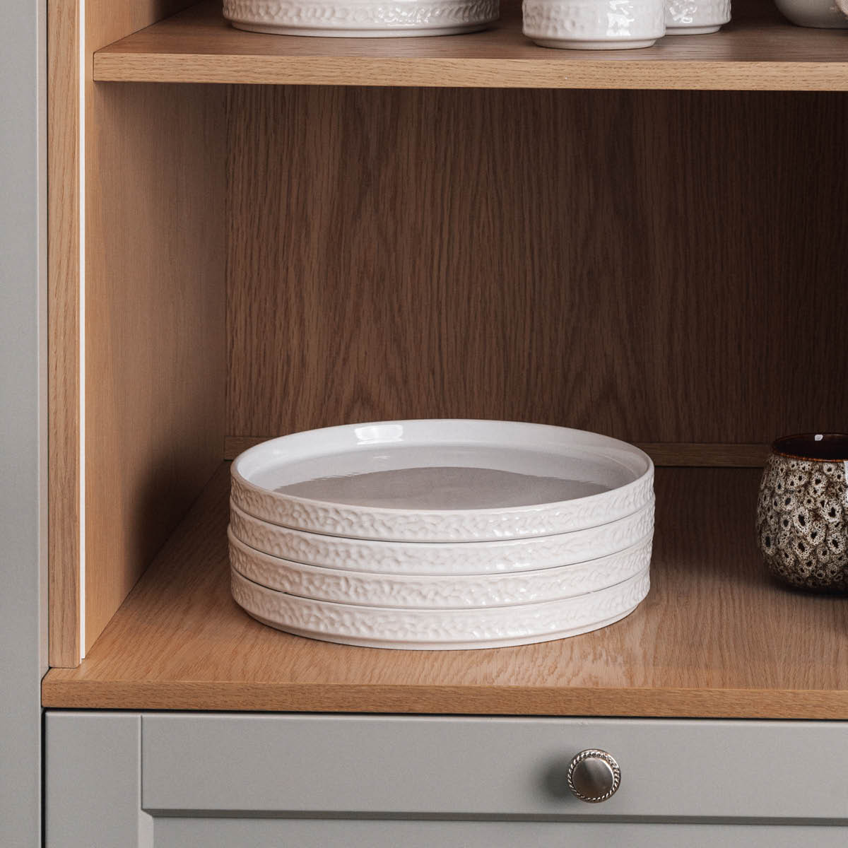 Vargen & Thor Servisen C tallerken 25x25 cm 4 stk hvit