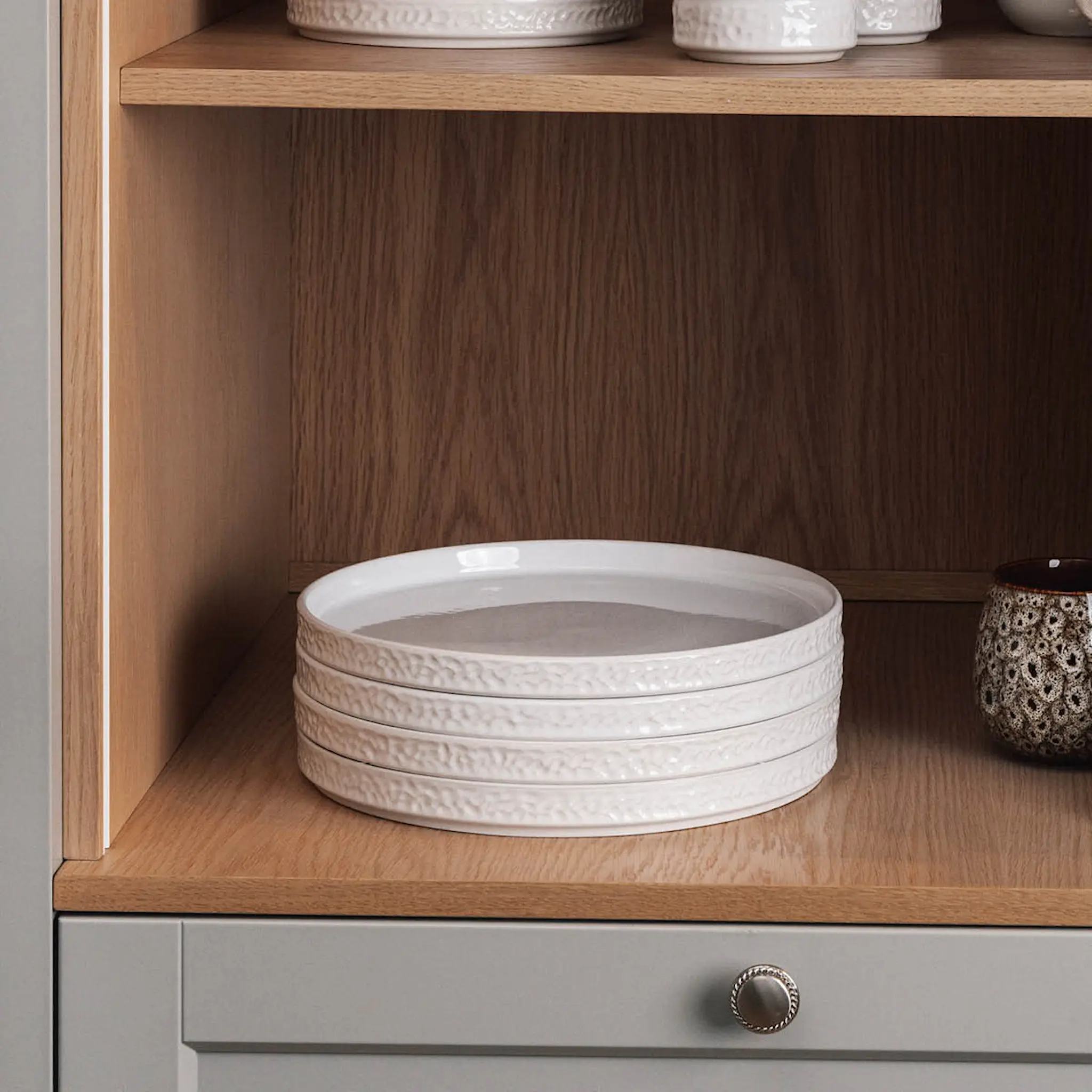 Vargen & Thor Servisen C Lautanen 25x25 cm 4 kpl Valkoinen