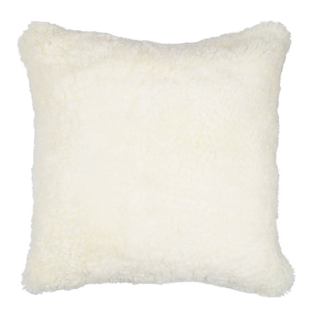 Natures Collection Pute new zealand saueskinn kort ull 40x40 cm white