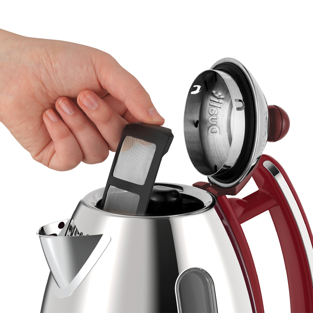 Dualit Lite vannkoker 1,5L rød/rustfri