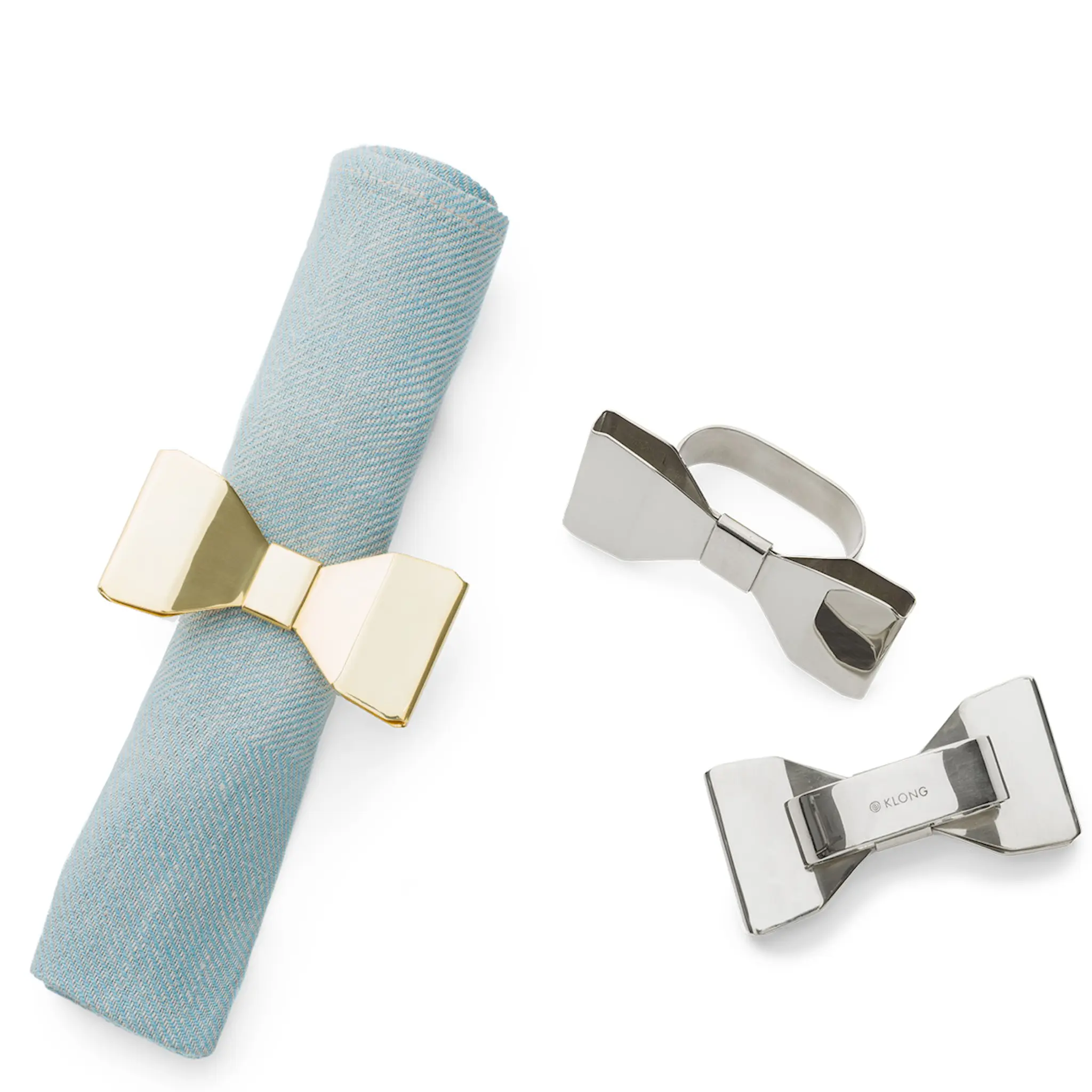 Klong Bowie Servettingar 2-pack Mässing