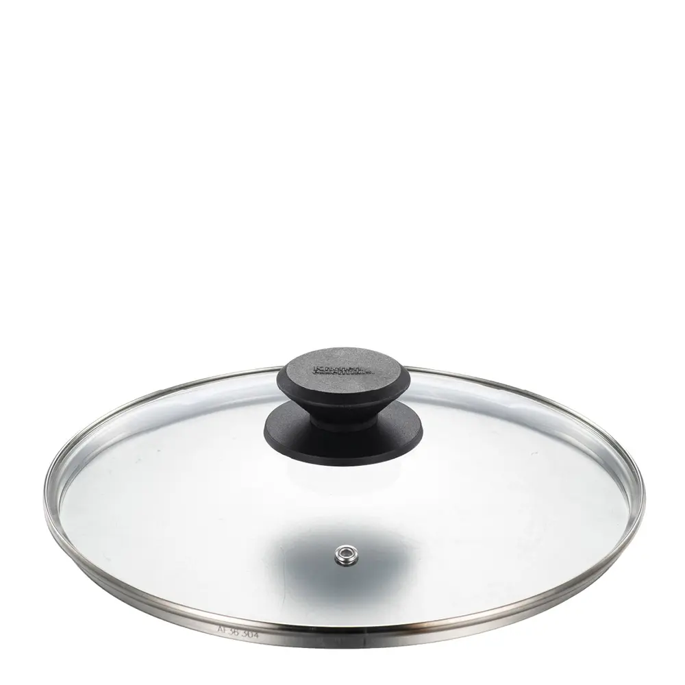 Kitchen Essentials Lasikansi 24 cm Kirkas/Musta