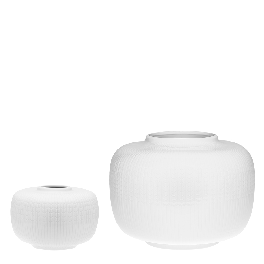 Rörstrand Swedish Grace vas 13x9 cm snö/vit