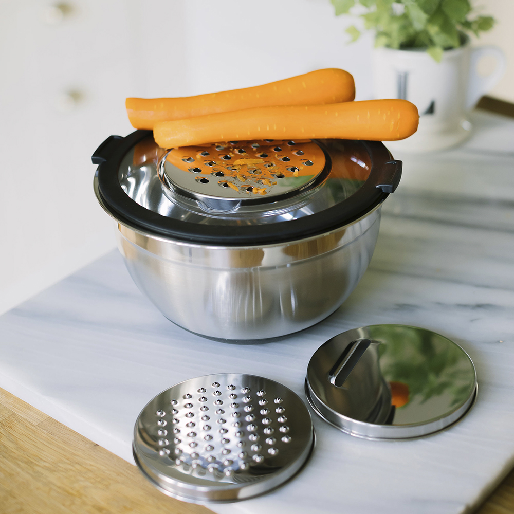 Dorre Betje Bunke med Lock 3 Rivjärn 3 L Rostfri