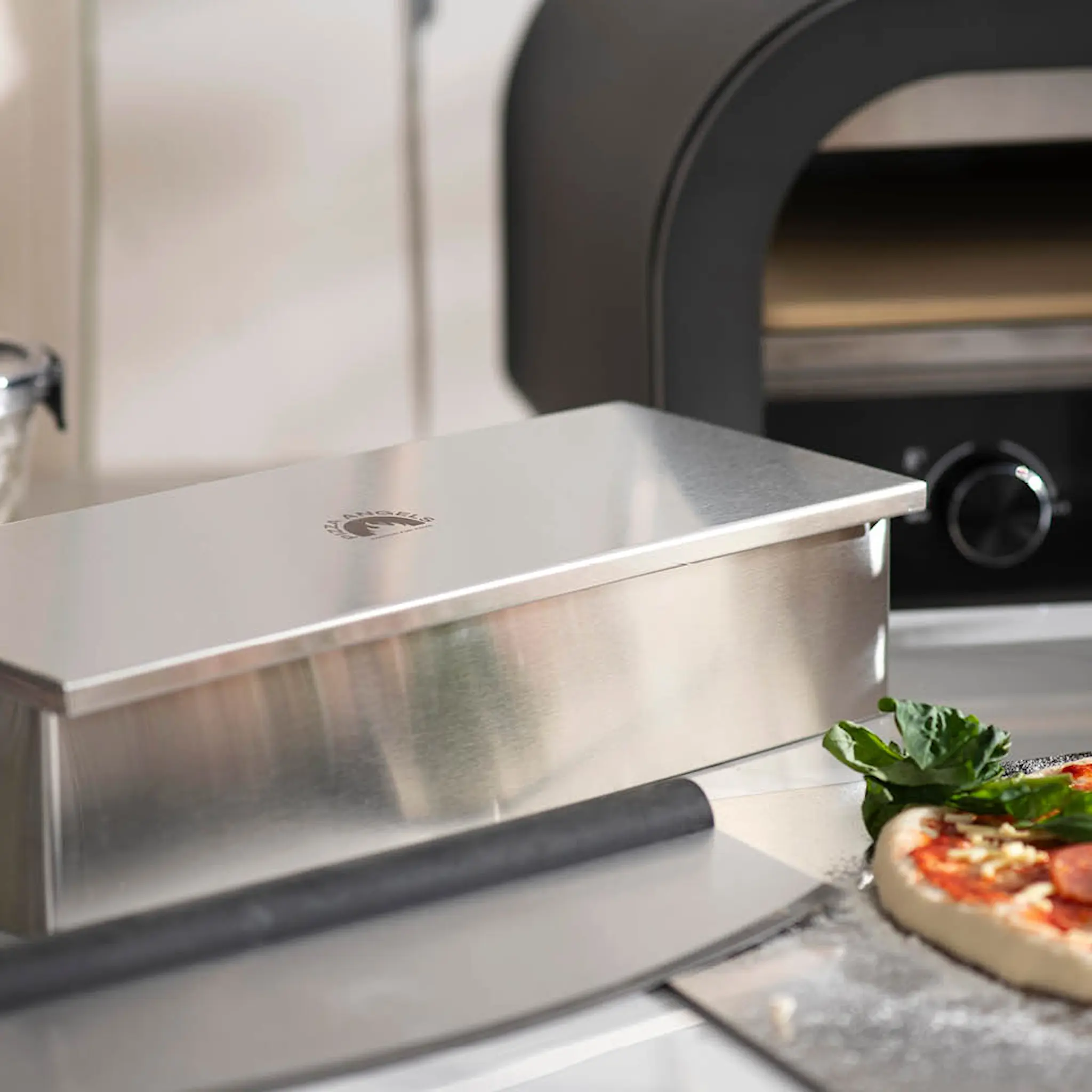 Modern House Pizza Angels toppinglåda 2 L borstat stål