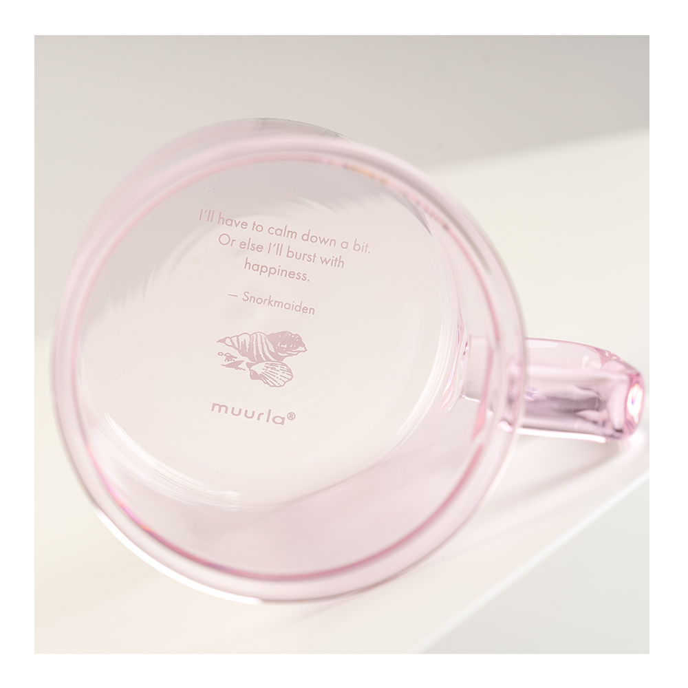Muurla Mumin Glasmugg Snorkfröken 35 cl Rosa