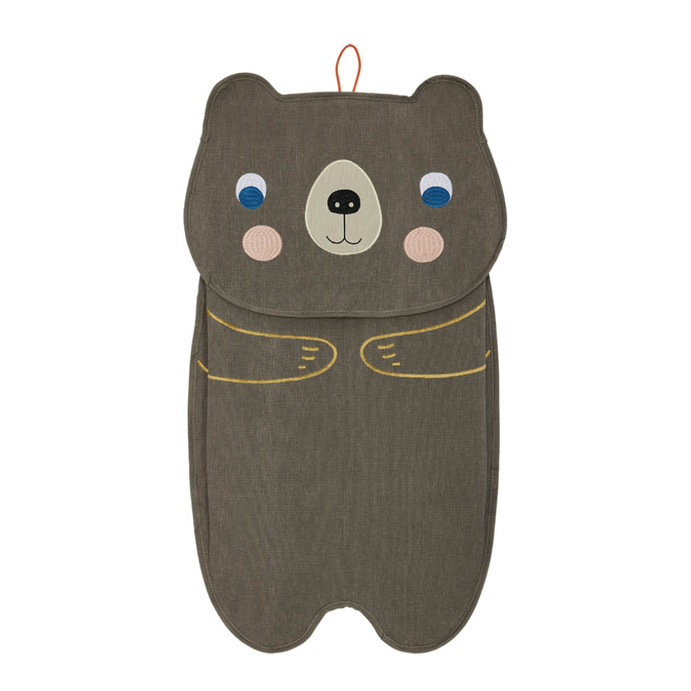 OYOY - Darling Bear Säilytyspussi 77x40 cm Ruskea