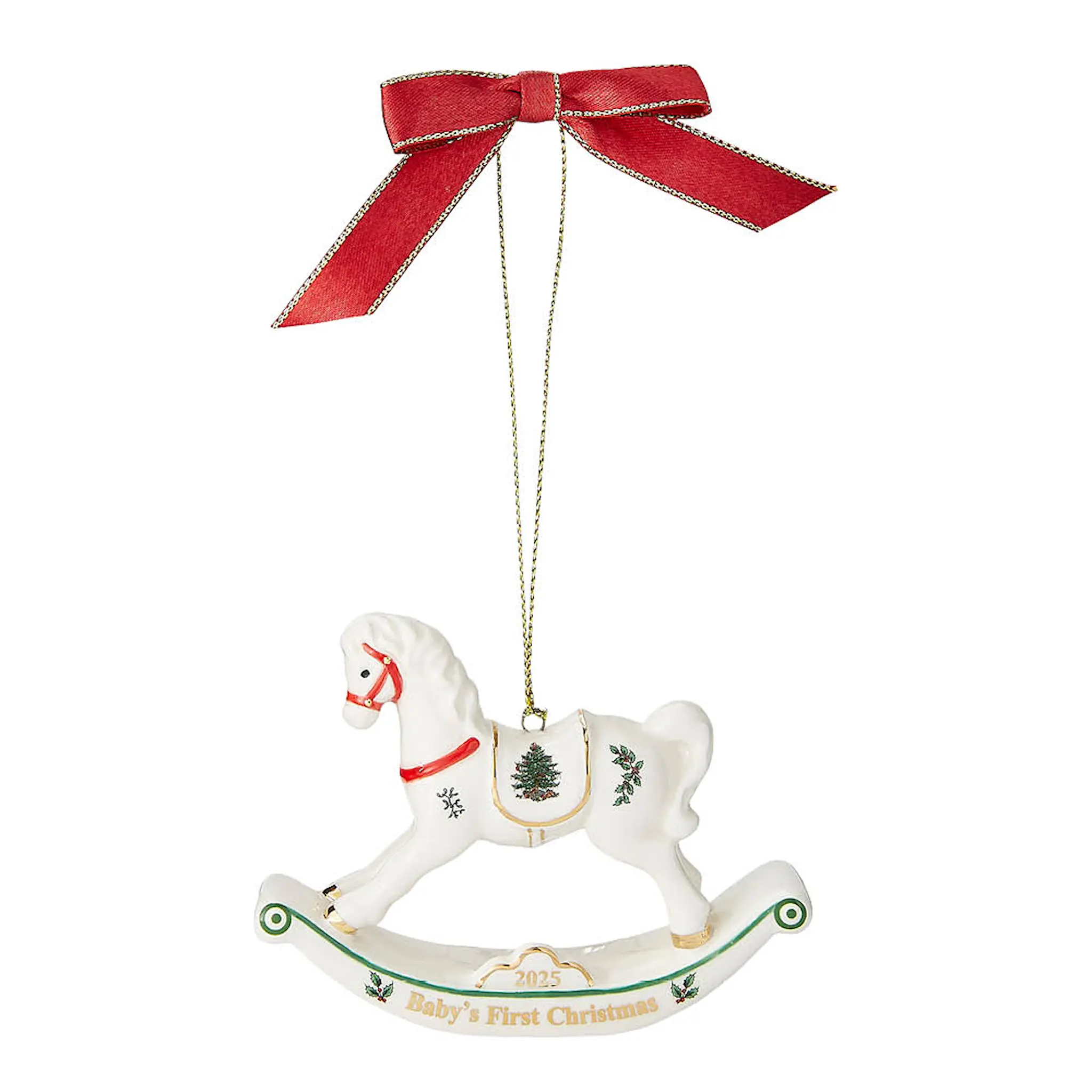 Spode Christmas Tree Joulukuusenkoriste Babys First Horse
