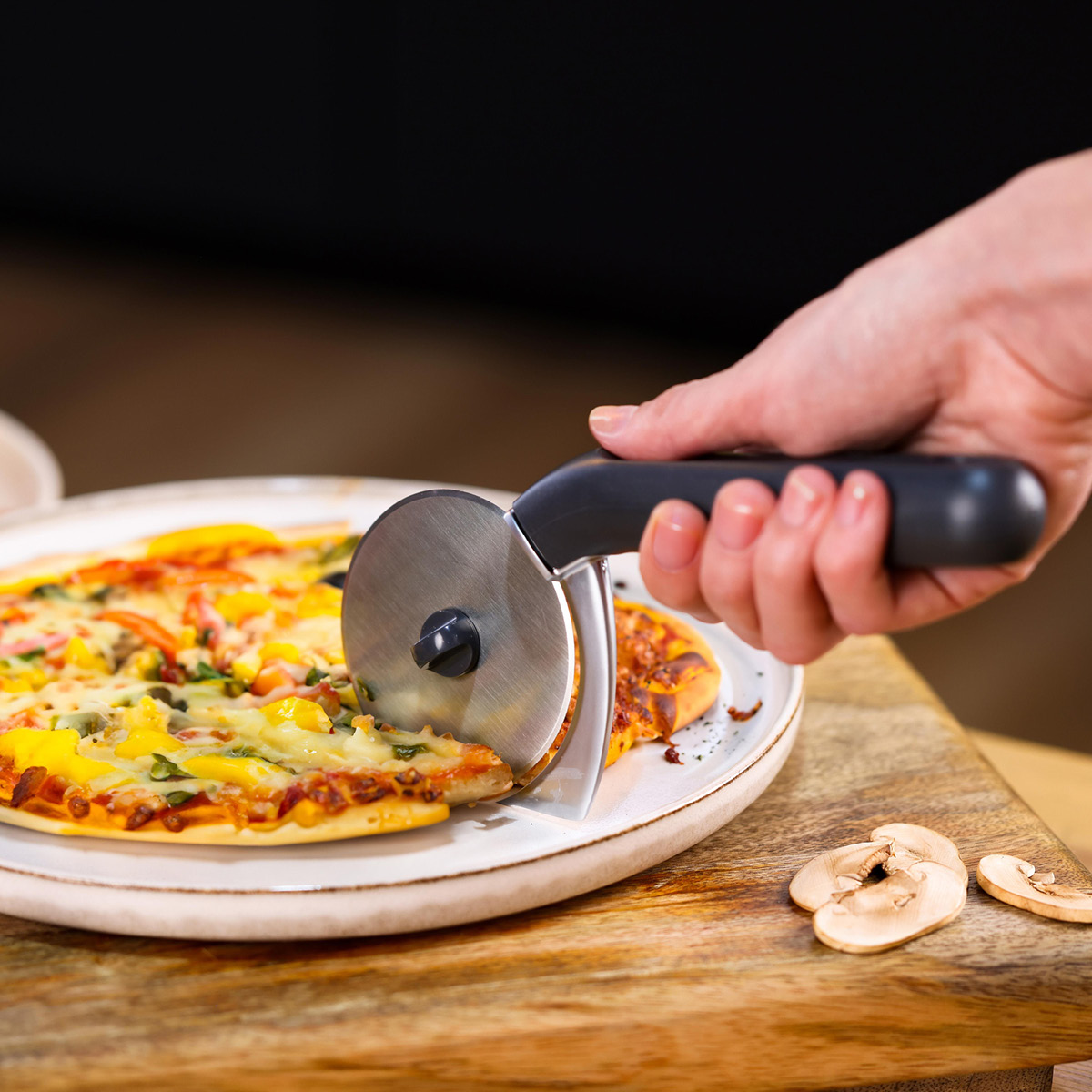 Zyliss Cutting pizzaskärare grå