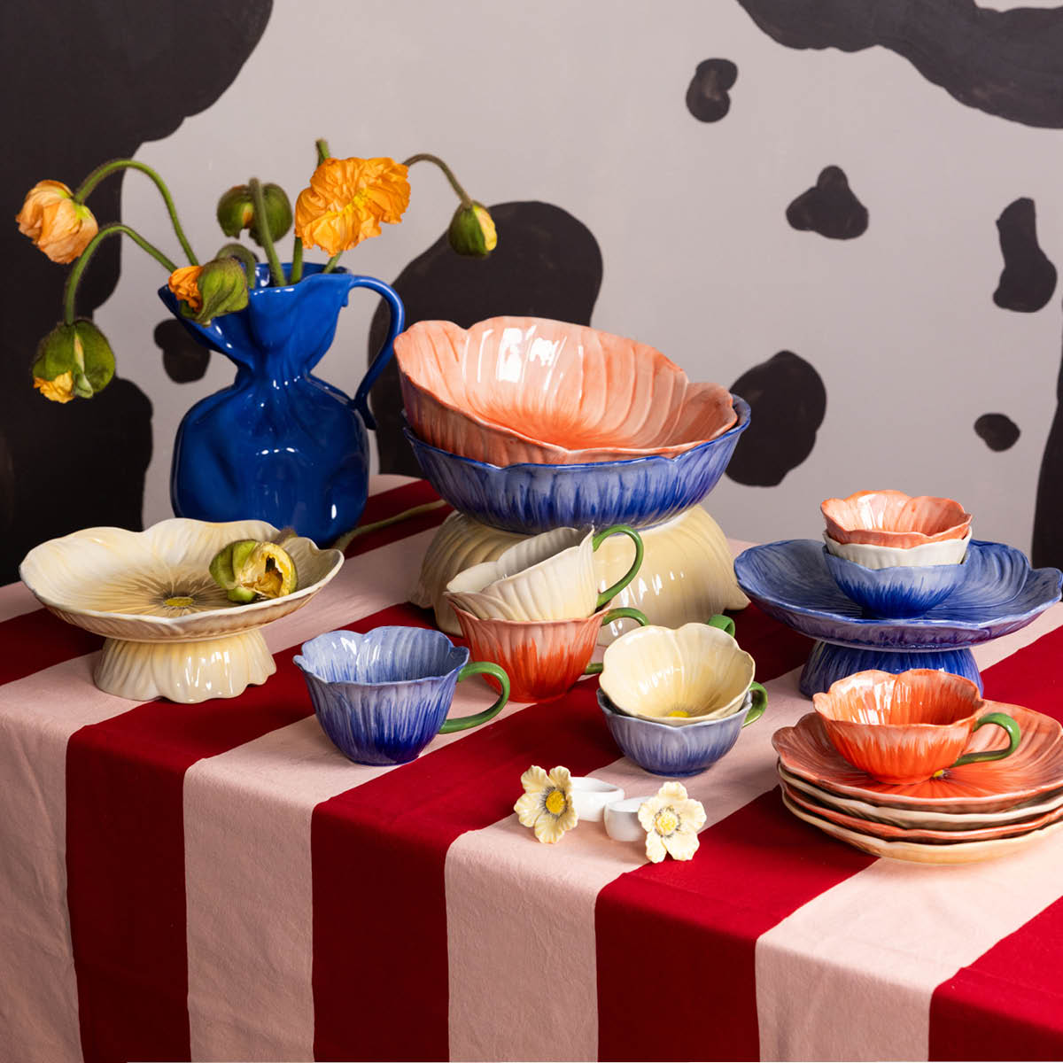 ByOn Poppy tårtfat 26 cm beige