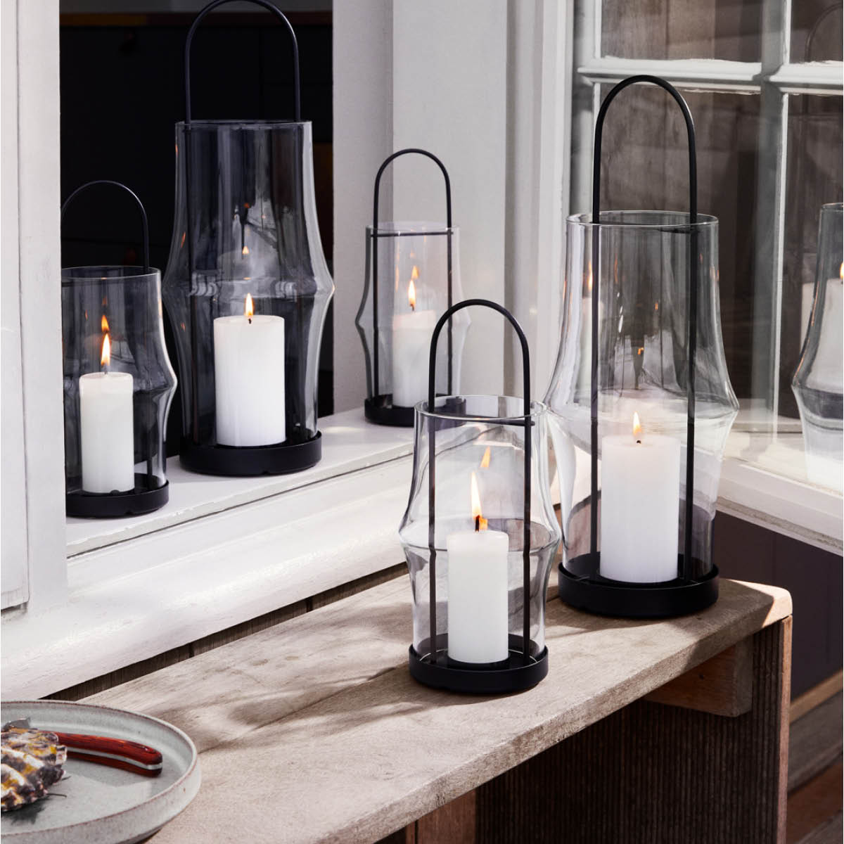 Holmegaard ARC lanterne 25,5 cm klar