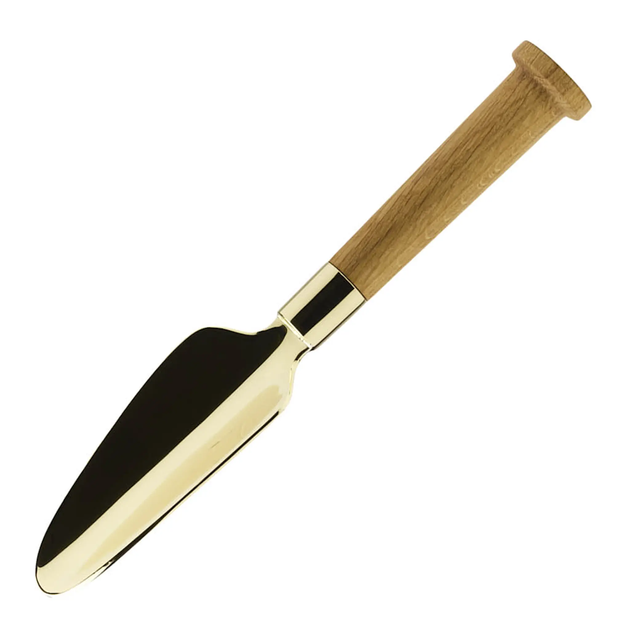 Skultuna Nurture planteringsspade 30 cm mässing/ek