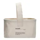 Förvaringskorg textil 25x16,5x15 cm vit