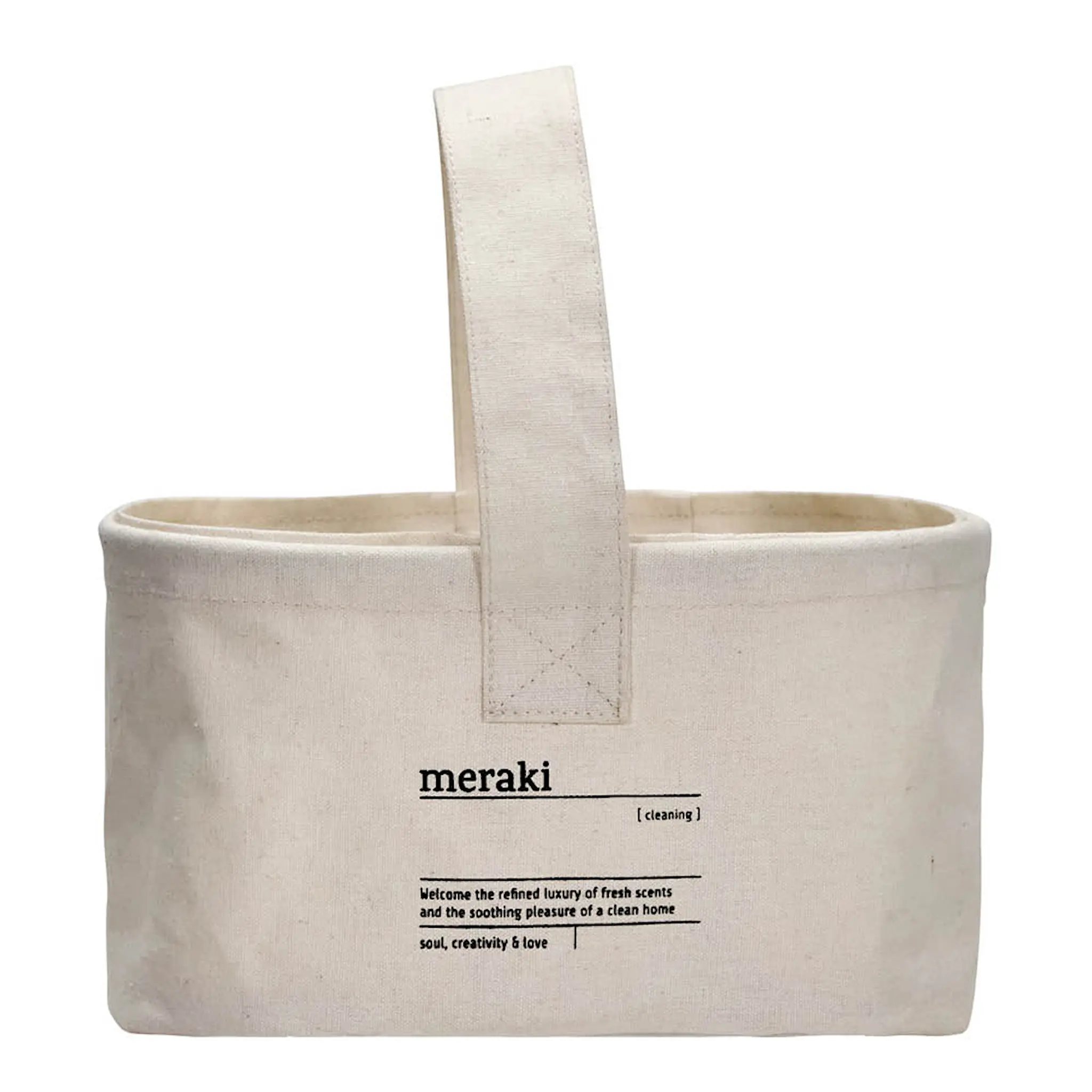 Meraki Förvaringskorg textil 25x16,5x15 cm vit