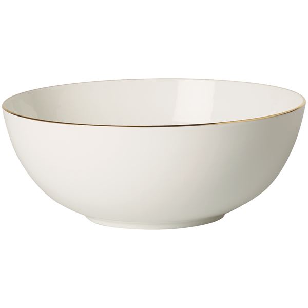 Villeroy & Boch Anmut Gold salladskål 23 cm vit/guld