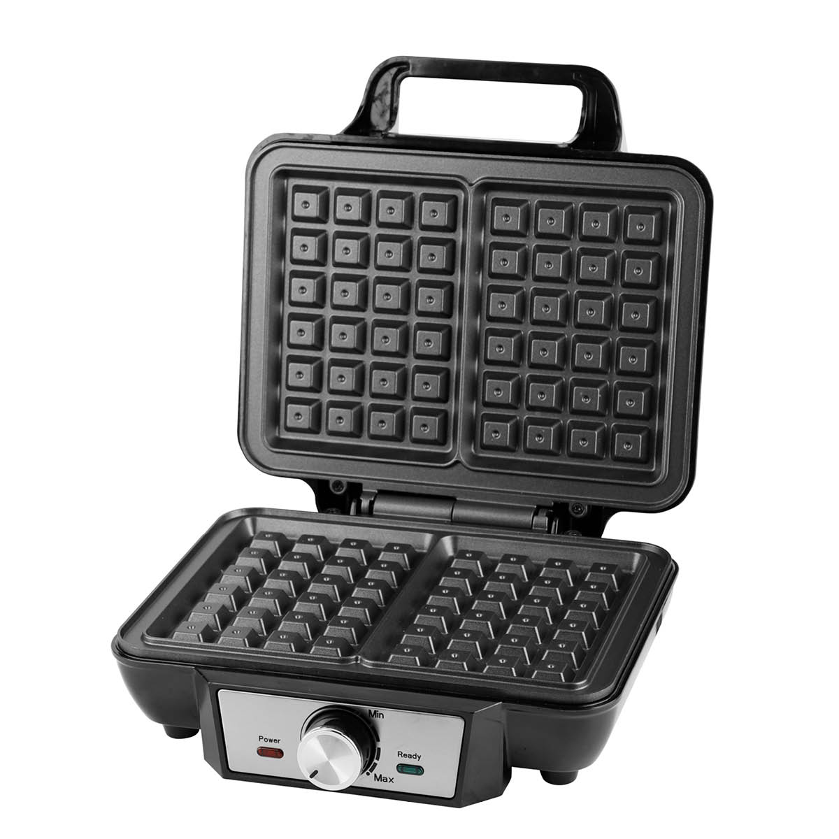 EMERIO Belgiskt Vohvelirauta tupla 1000W Ruostumaton teräs