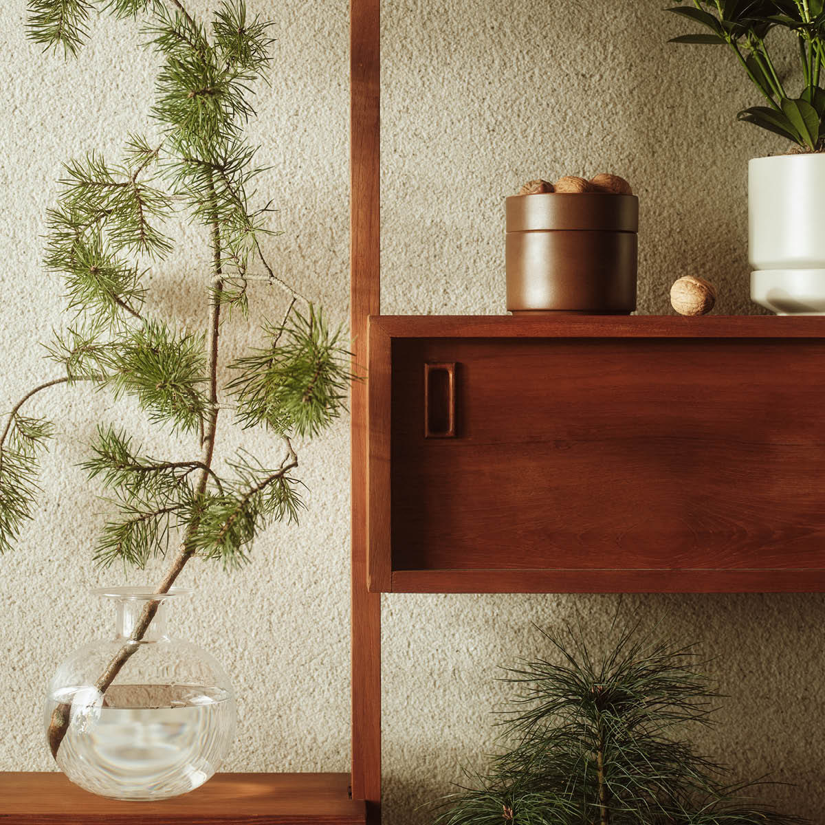 Arabia Kirnu dekorativ krukke 11x10 cm brun