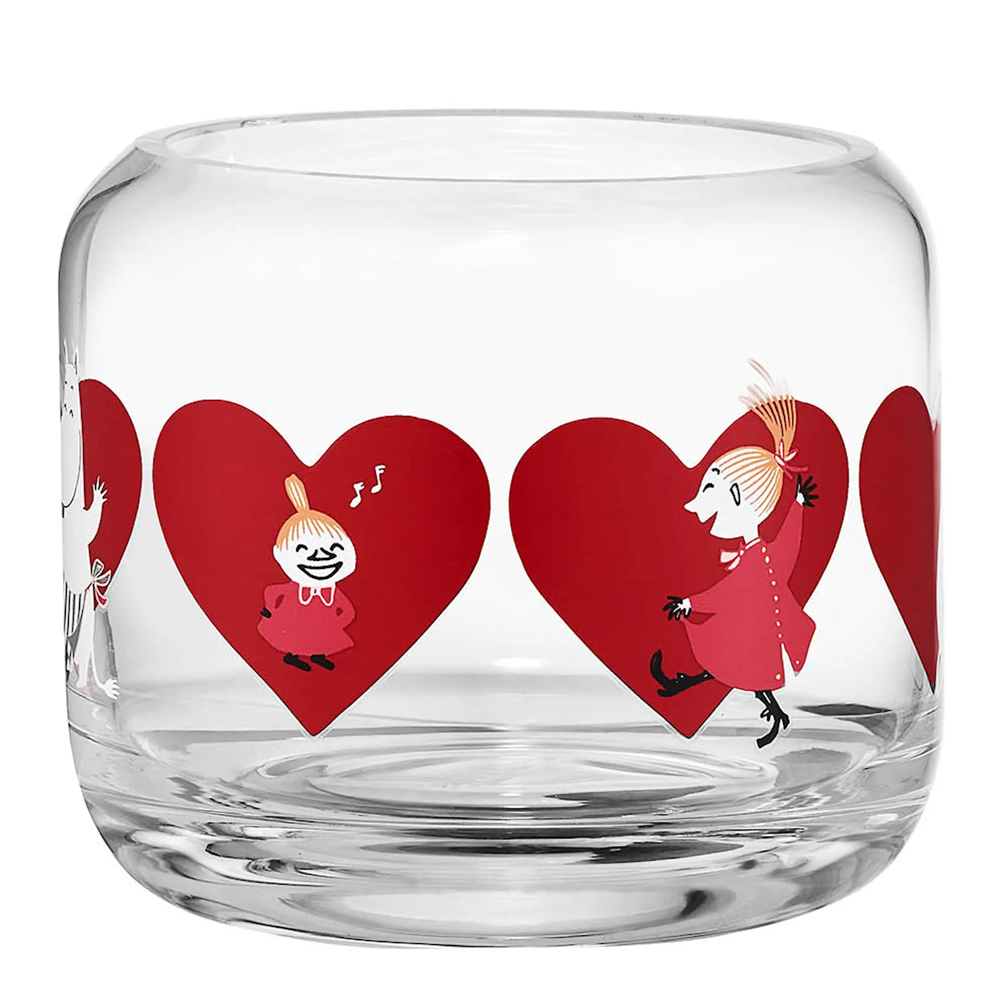 Muurla Mumin ljuslykta / vas 8 cm Hjärta