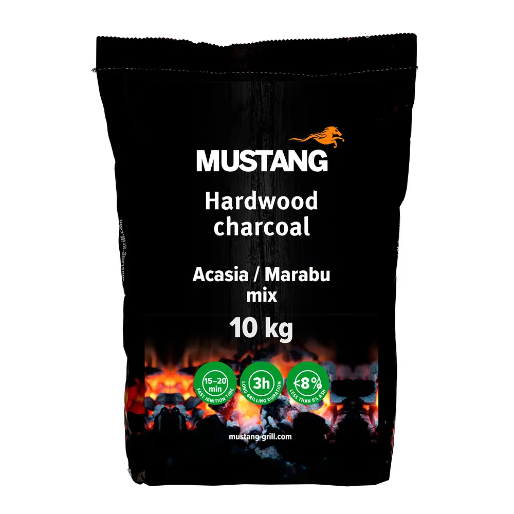 Mustang Kovapuu grillihiili 10 kg Akaasia/Marabu