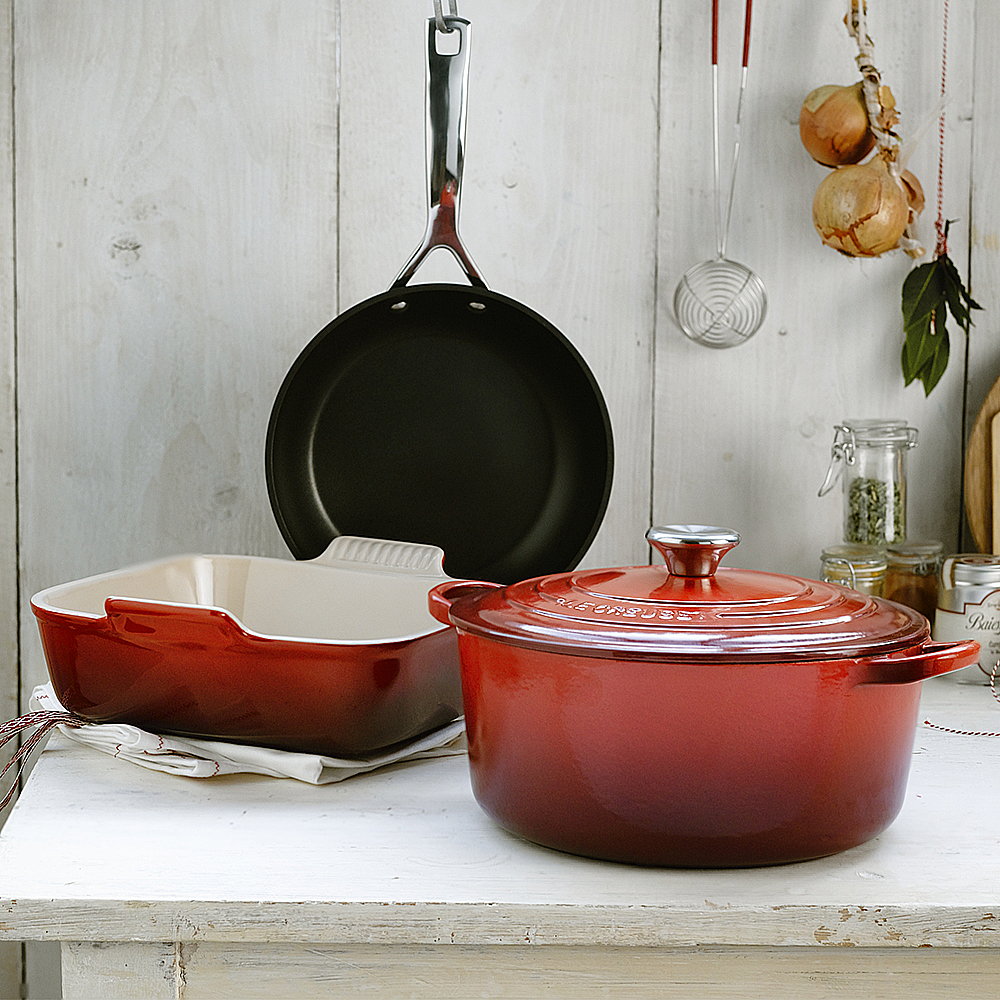 Le Creuset Ildfaste former 23+13 cm cerise