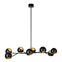 Edgar pendellampa 8 ljus 113 cm svart