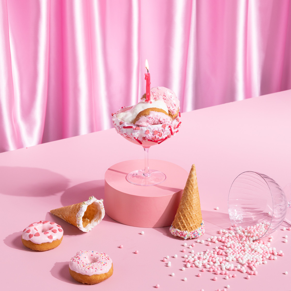 ScrapCooking Strössel mix 70 g rosa/vit