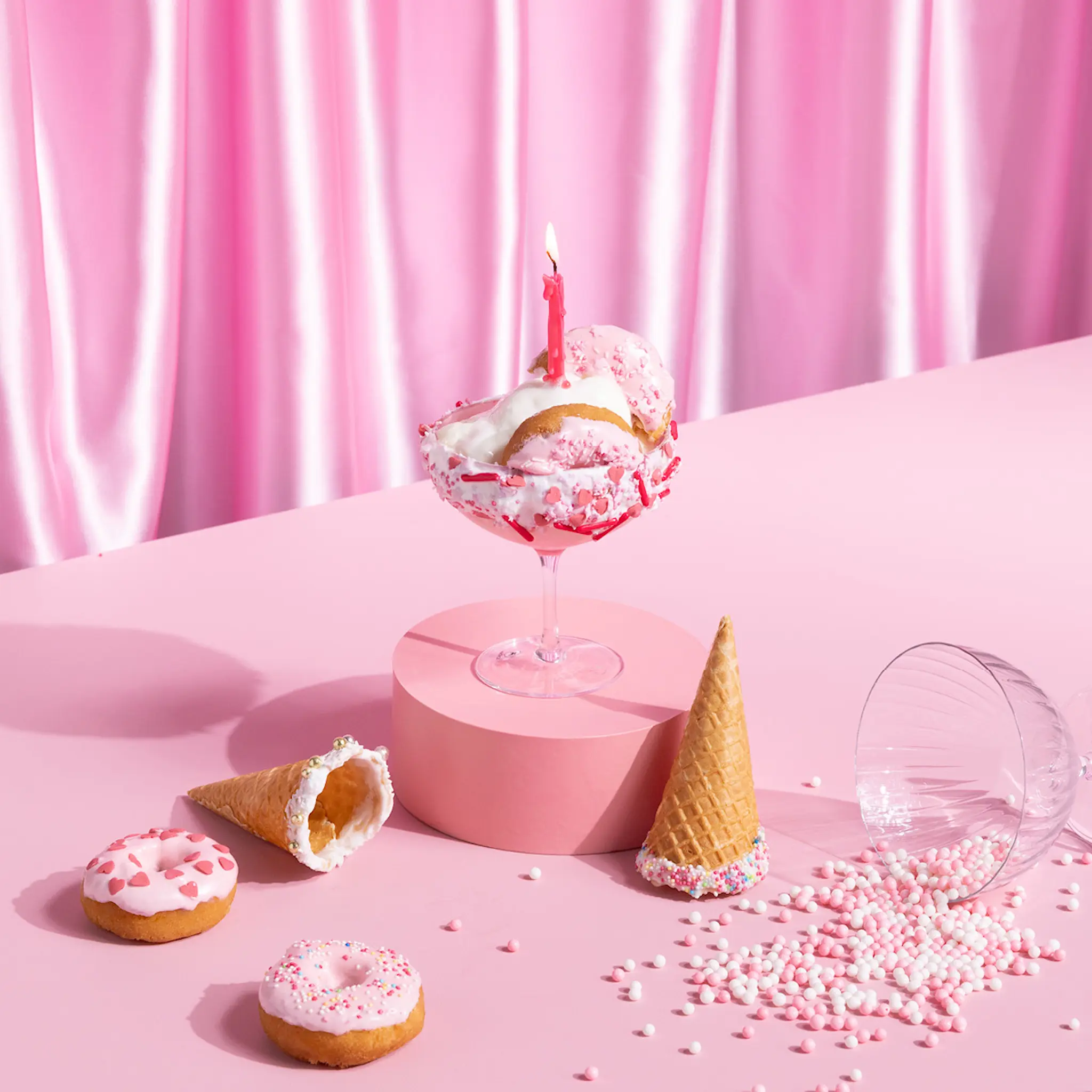 ScrapCooking Strössel mix 70 g rosa/vit