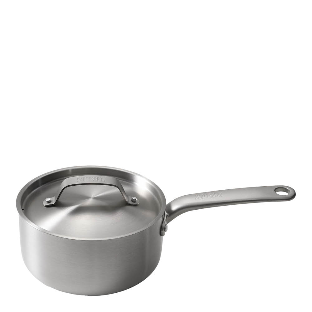 Skottsberg Kastrull med lock 18 cm / 2,2 L rostfritt stål