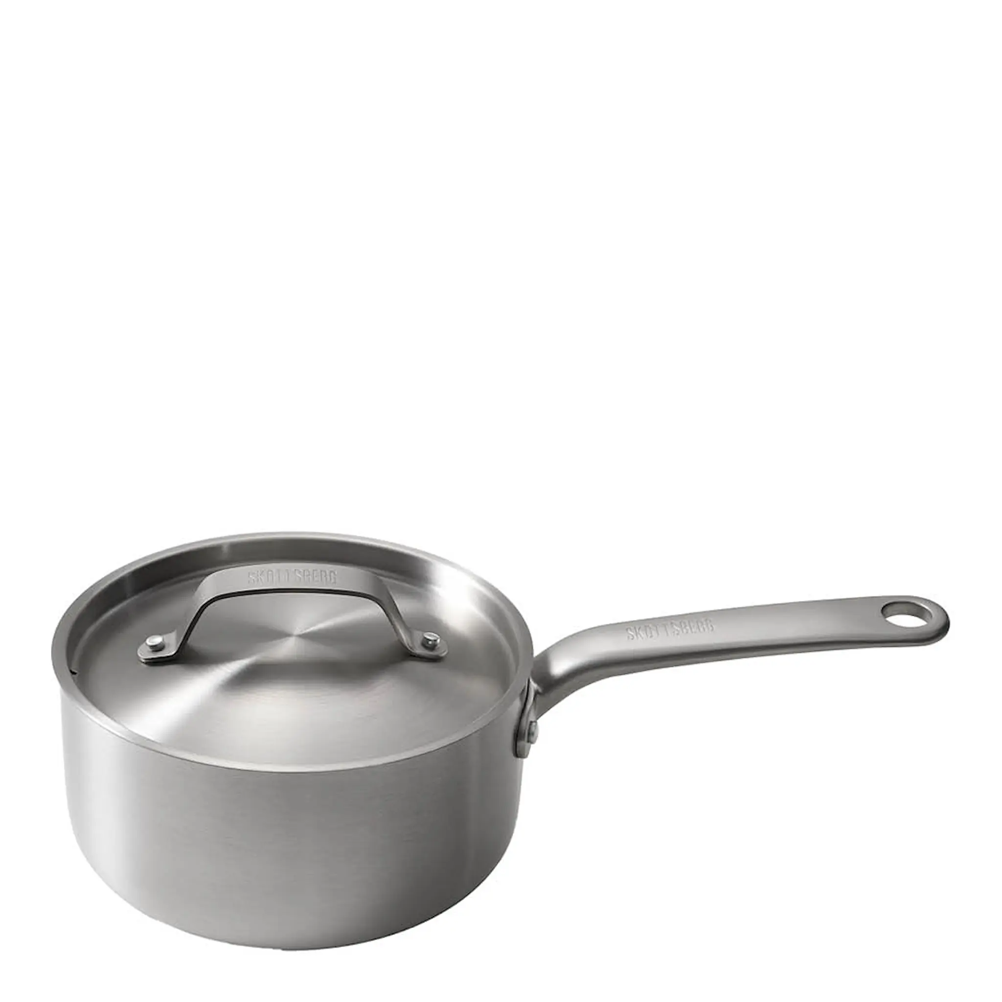 Skottsberg Kastrull med lock 18 cm / 2,2 L rostfritt stål