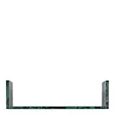 Marr vägghylla i marmor 50 cm grön marmor