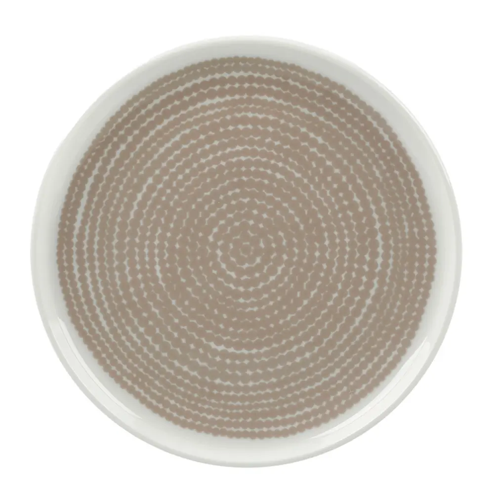 Oiva / Siirtolapuutarha Lautanen 13,5 cm Valkoinen/Beige