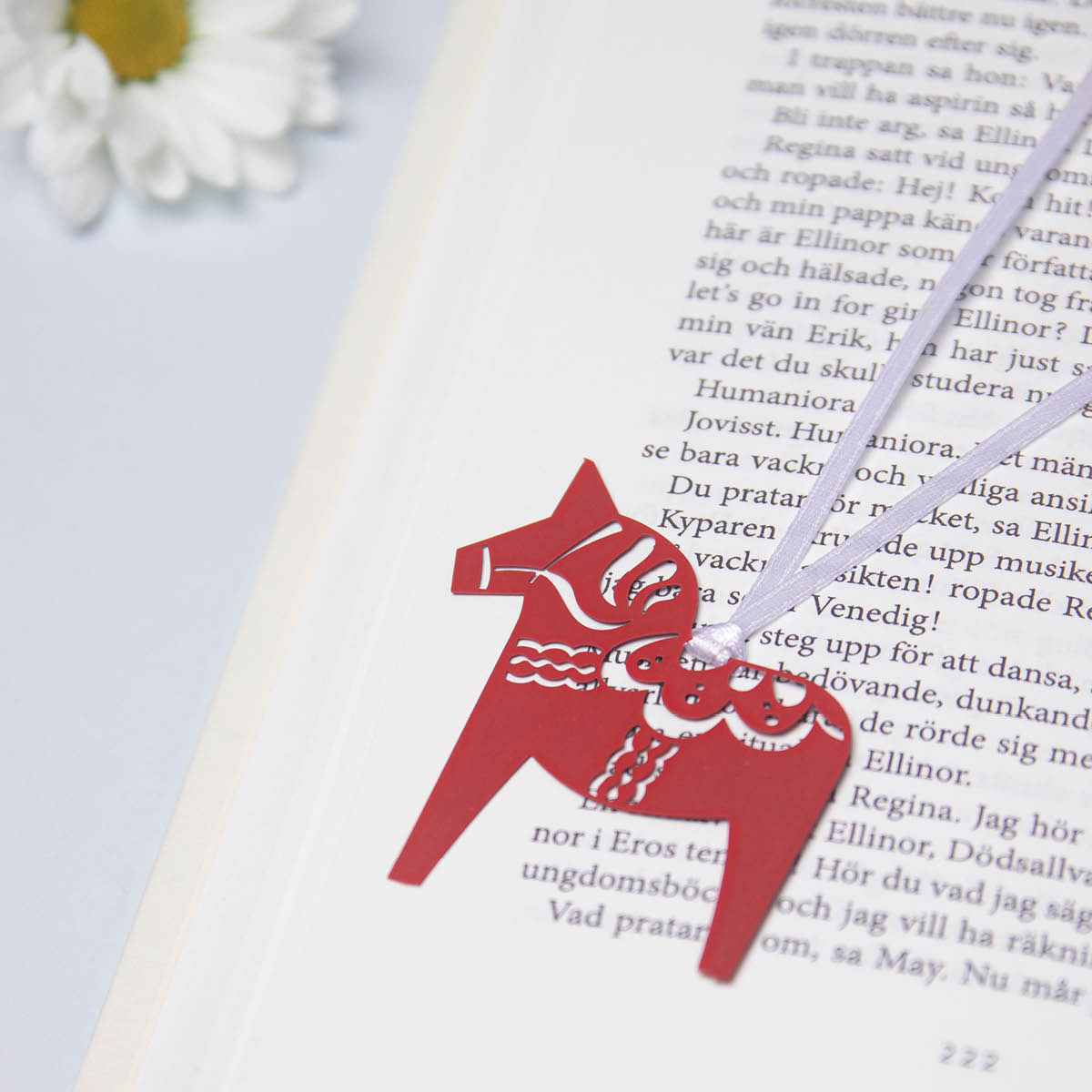 Pluto Kirjanmerkki 5x5,8 cm Taalainmaanhevonen