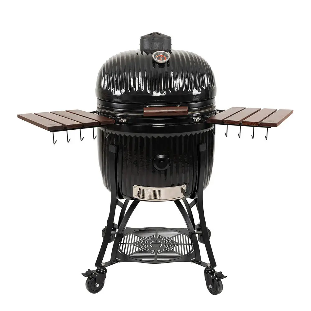 Kamado Grill Icon Maxi Hiiligrilli musta