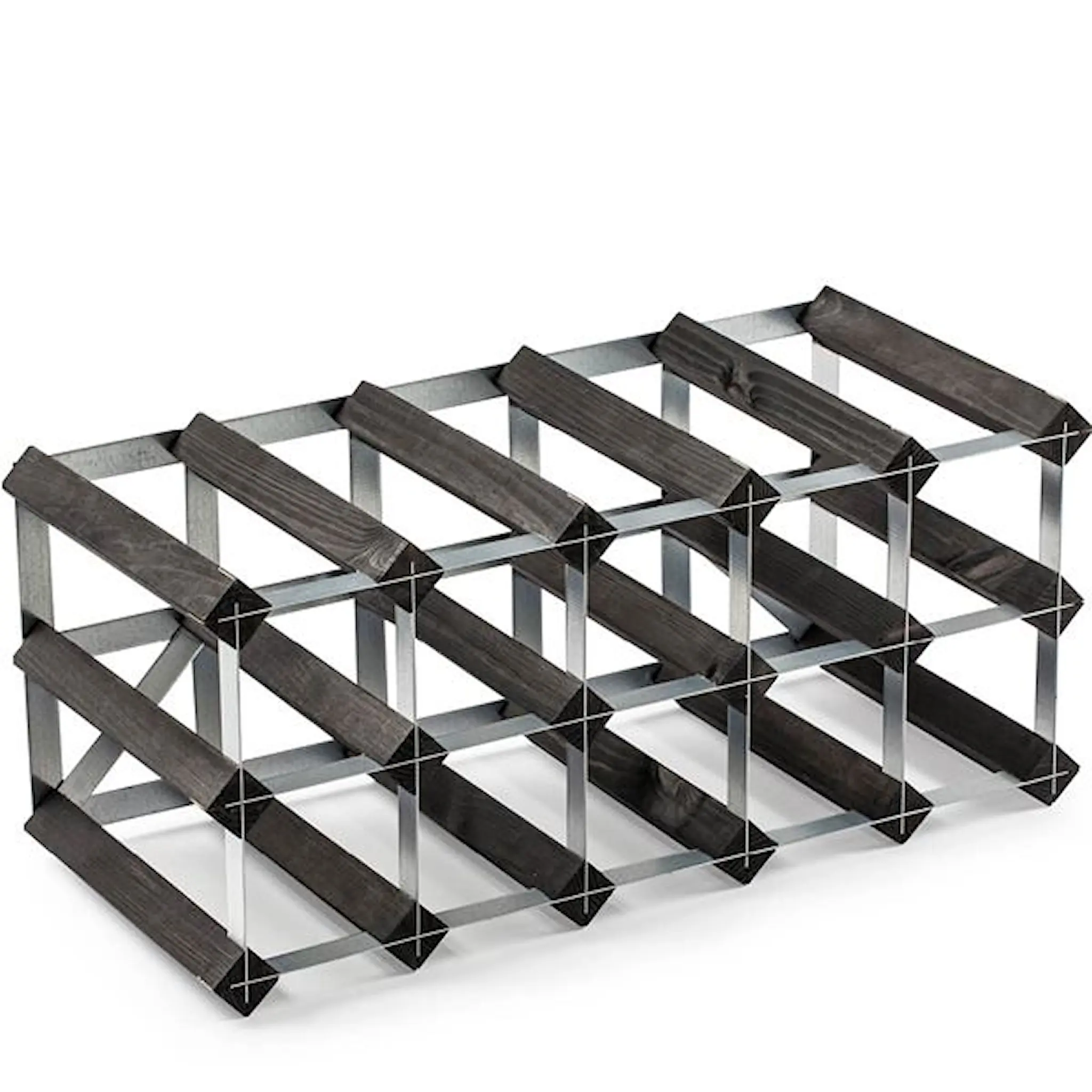 Traditional Wine Rack Trad vinställ 15 flaskor 52 cm svart ask