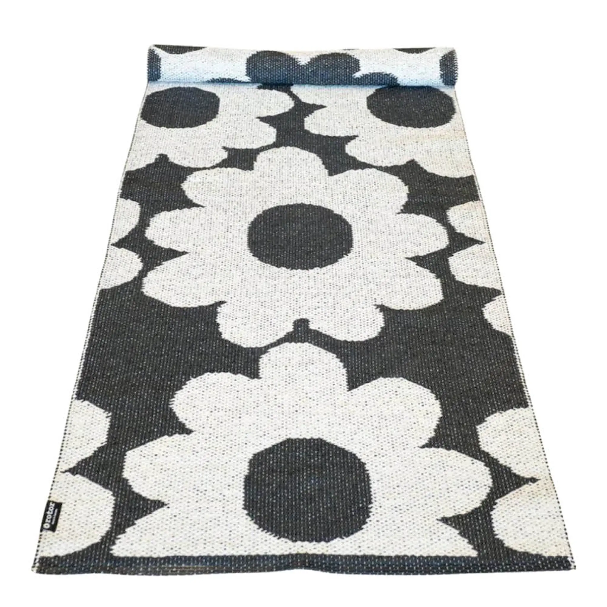Rotor Design Flora hallmatta 250x70 cm svart/vit