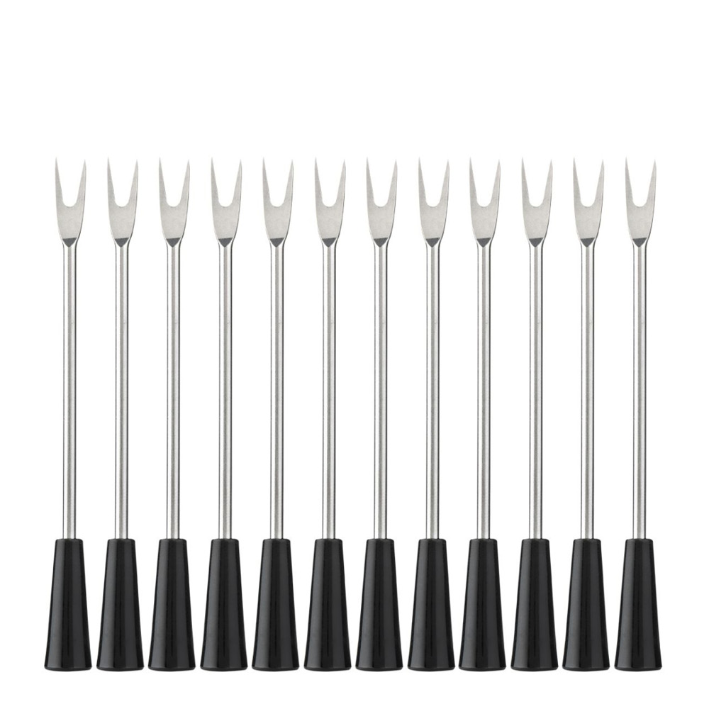 Laguiole Style de Vie Laguiole Tapashaarukka 12 kpl Musta