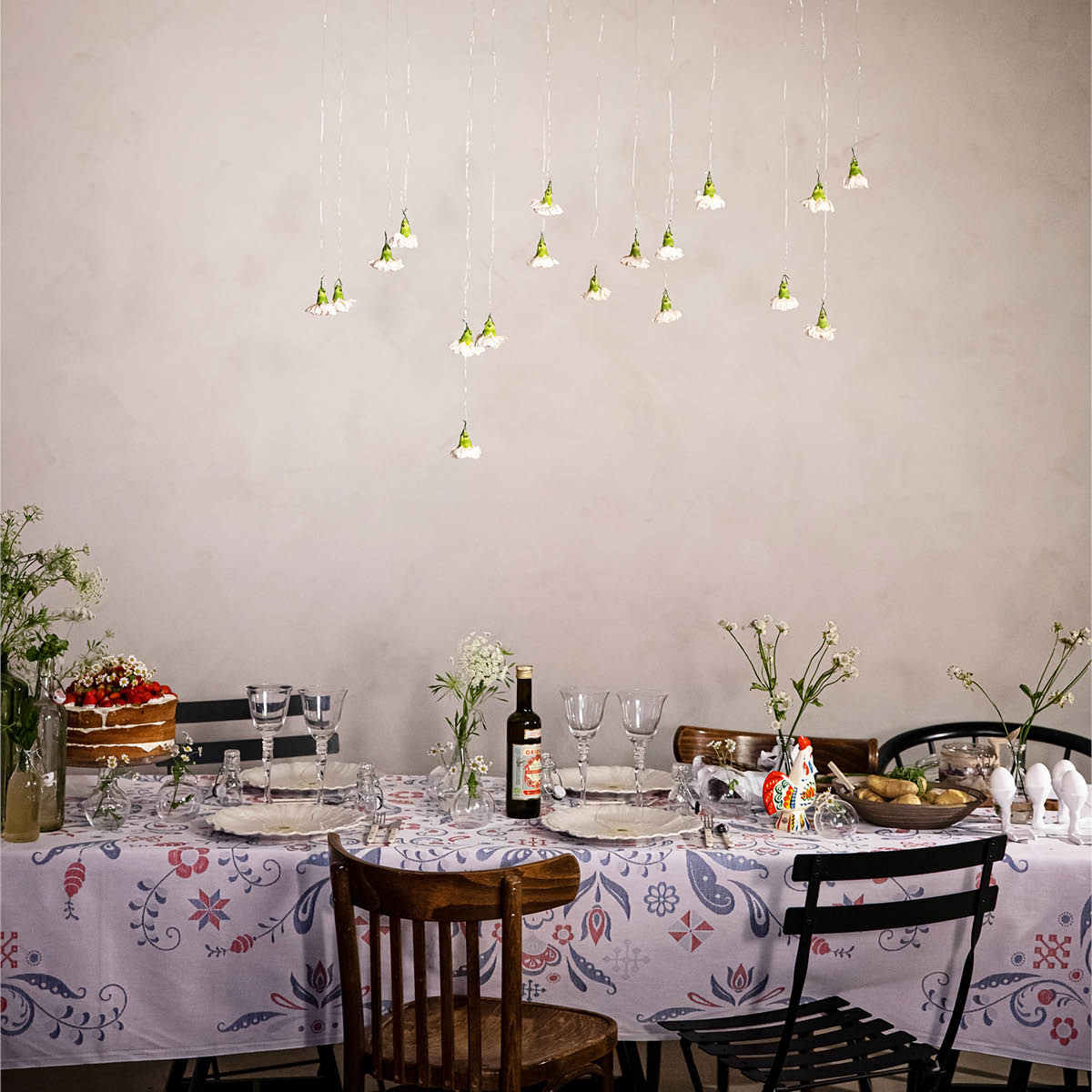 Ekelund Torplyckan håndkle 48x70 cm blå