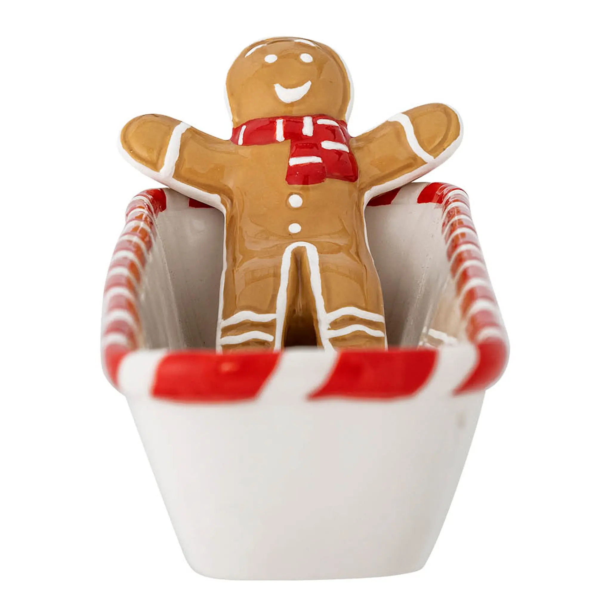 Bloomingville Ginnie avlång skål 36x12 cm pepparkaksgubbe