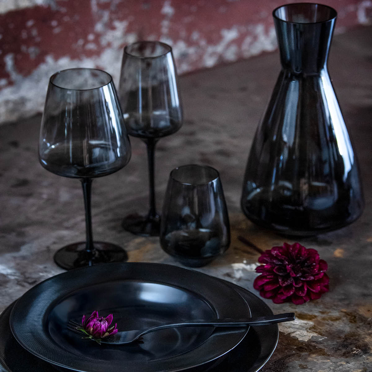 Magnor Noir Champagneglas 36 cl Svart