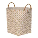 Ivy & Rose stor korg med handtag 35x35 cm champagne