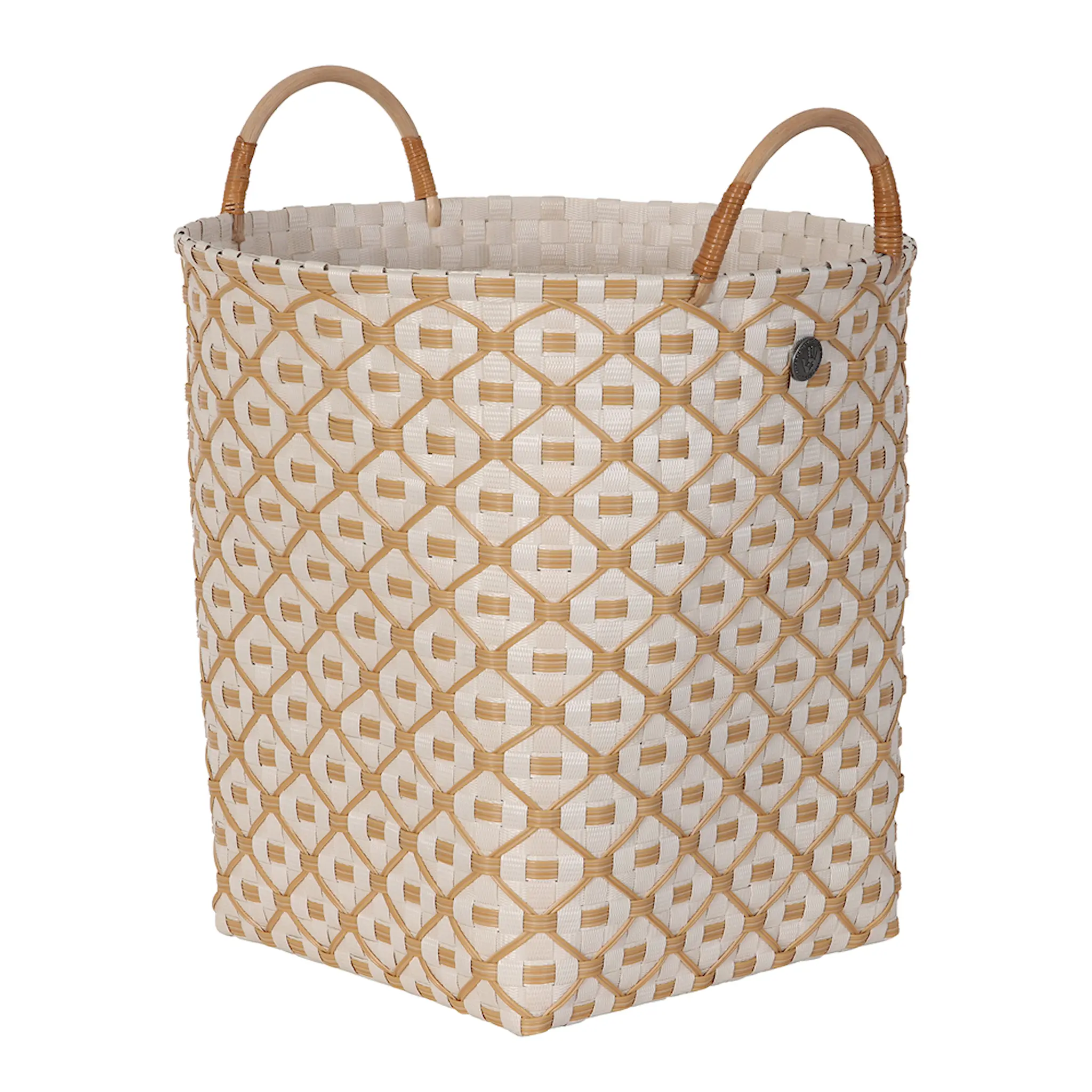 Handed By Ivy & Rose stor kurv m/håndtak 35x35 cm champagne