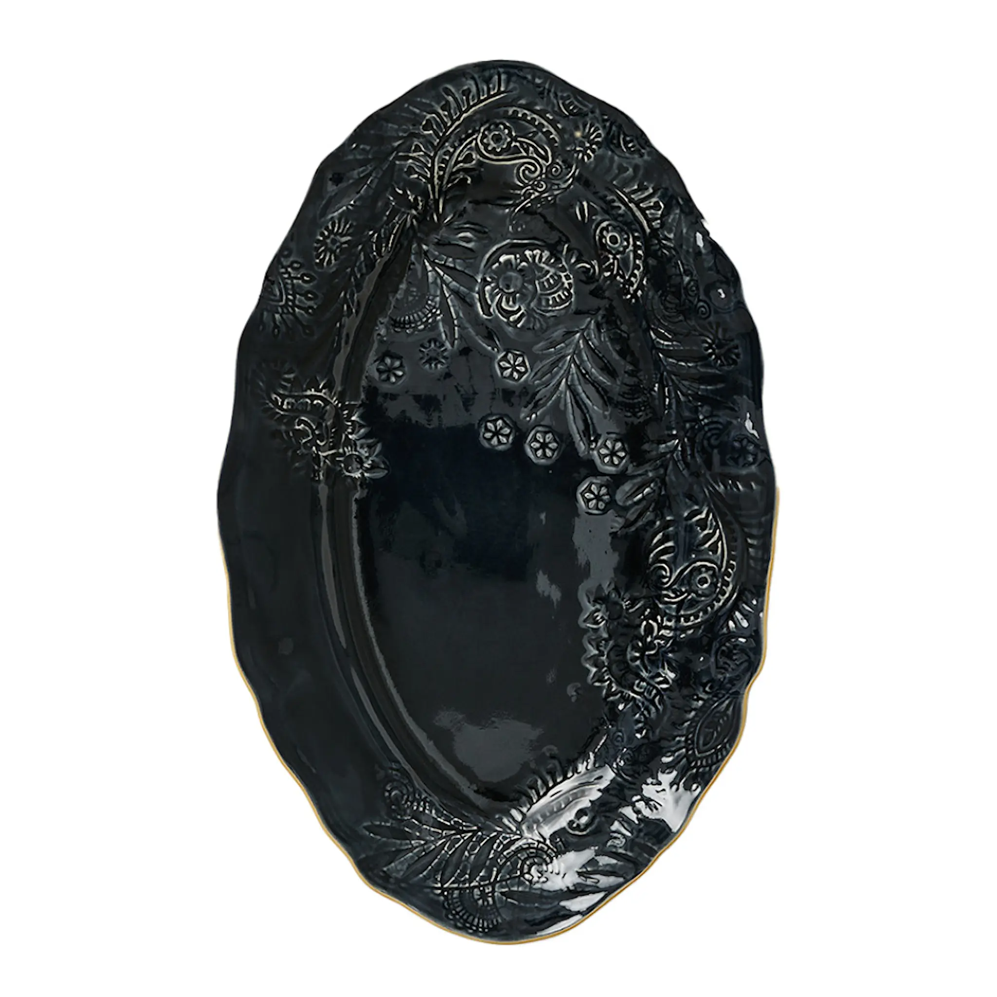 Sthål Arabesque serveringsfat oval 40x25 cm thunder