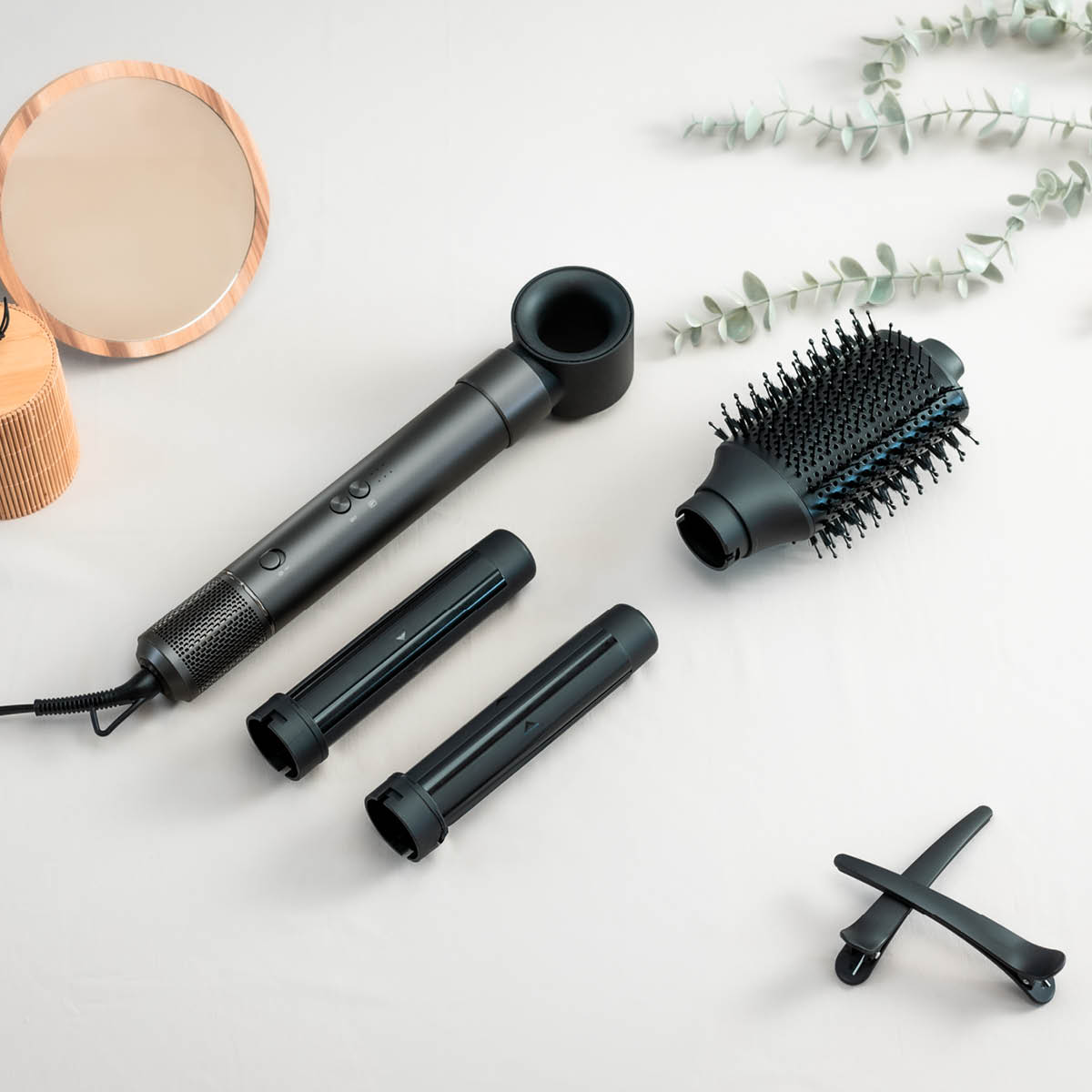 Hâws Beauty Hot Air Styler multistyler och hårfön 4 huvuden 1500W grå