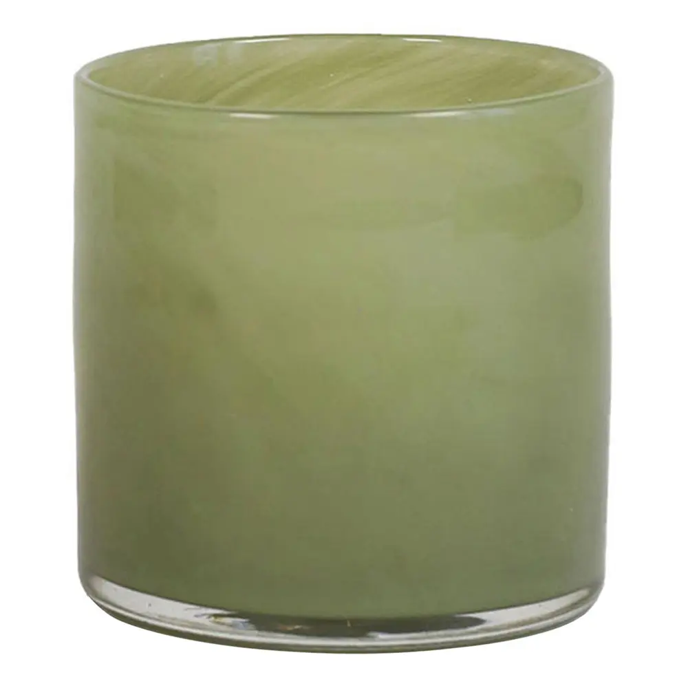 Lyric Kynttilälyhty 8x8 cm Olive Green