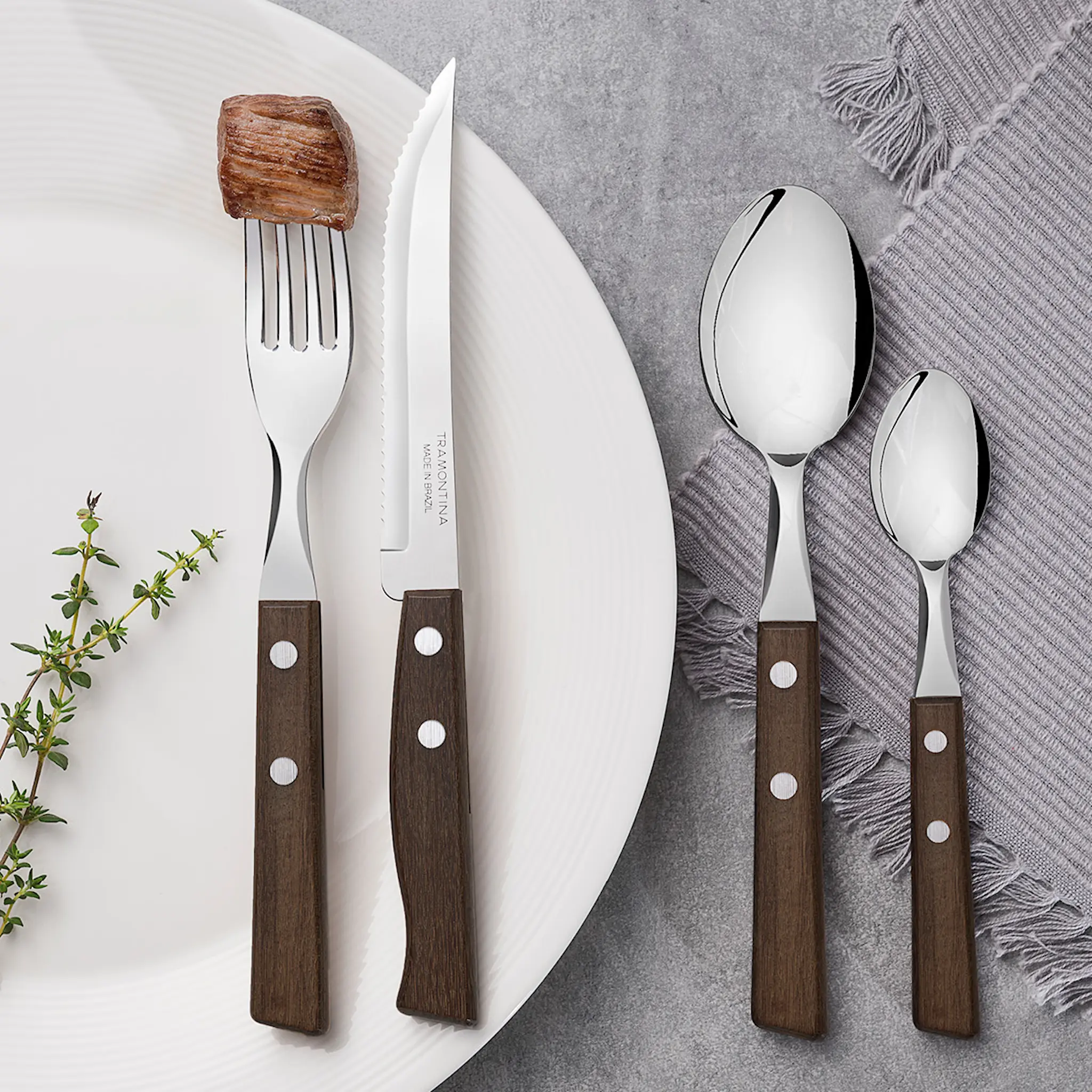 Tramontina Tradicional Aterimet 24 osaa Ruskea