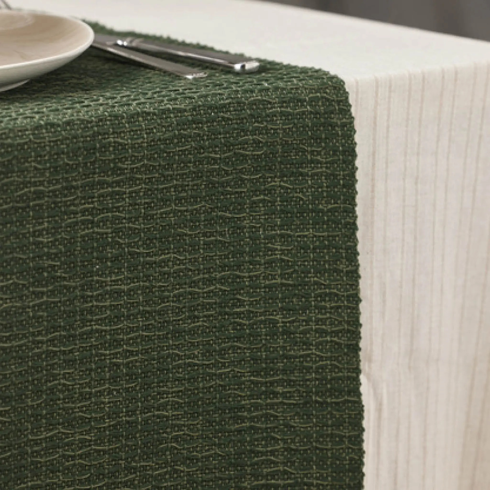 Holmen Sara løper 40x140 cm mosegrønn